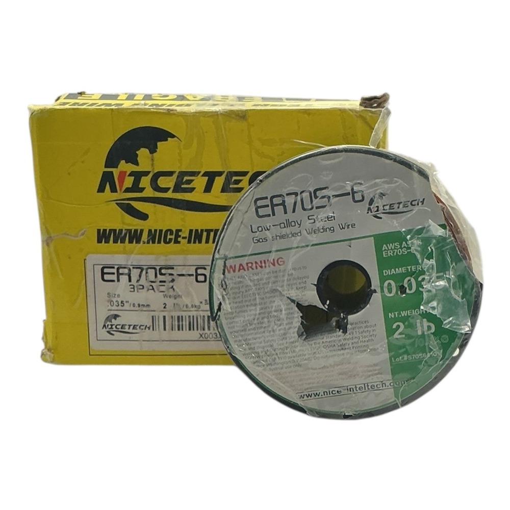 Nicetech - ER70S-6 Welding Wire (0.035", 2 lb) - Low-Alloy Steel Spool
